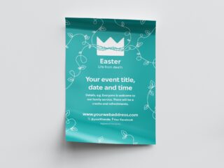 Crown of Thorns Teal (Poster)