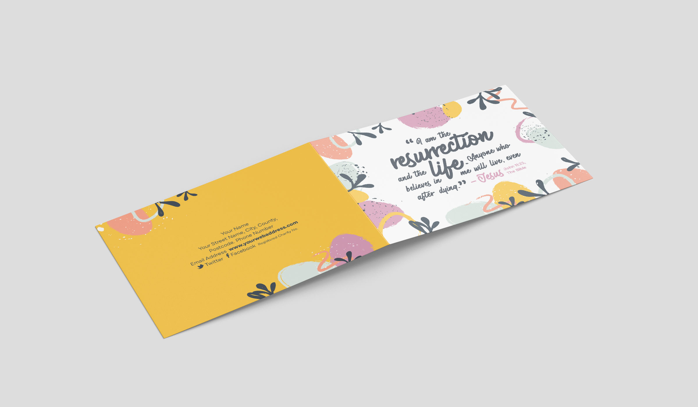 Get Rid of These! Easter Eggs/Leaves John 1125 (Folded Card