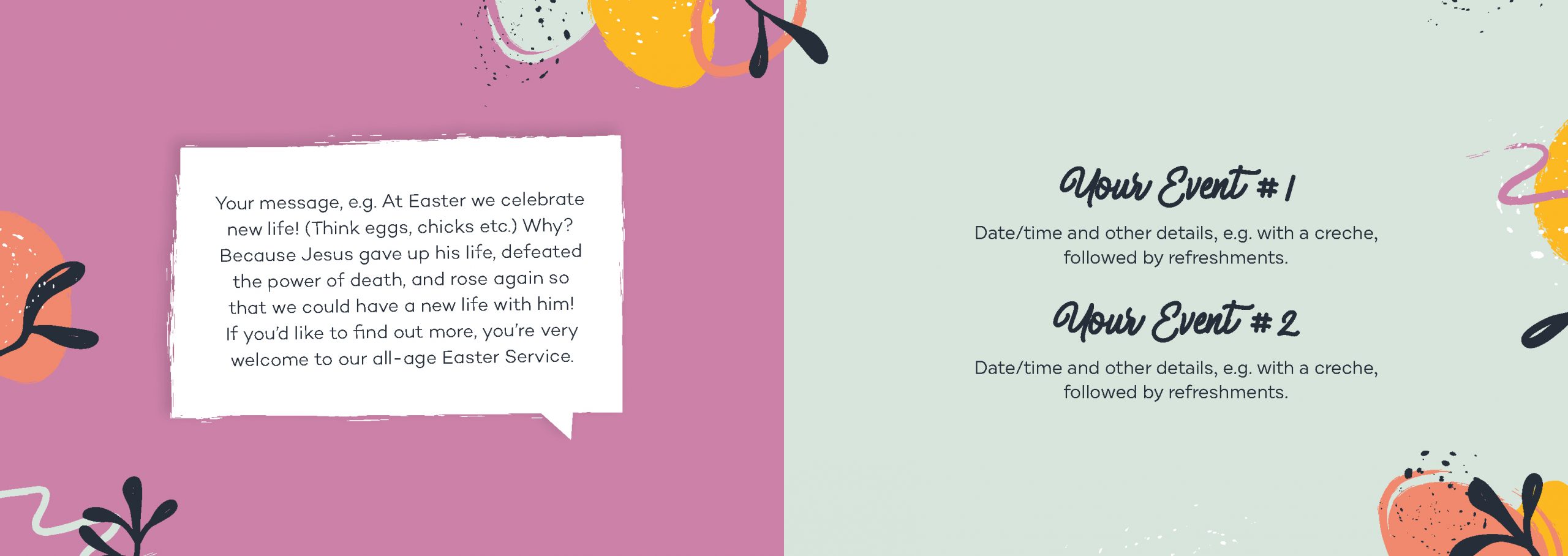 Get Rid of These! Easter Eggs/Leaves John 1125 (Folded Card