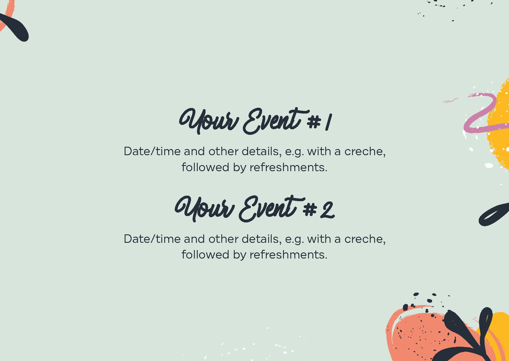 Get Rid of These! Easter Eggs/Leaves John 1125 (Folded Card