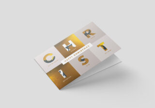 CHRIST[mas] - Golds (Folded Card Invite)